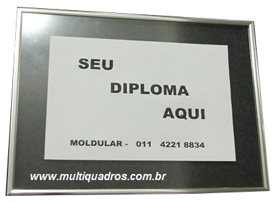 Quadro de Vidro Tipo Sanduíche com Moldura de Alumínio